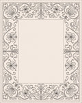 Elegant Floral Swirl Ornament Rug