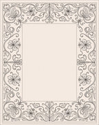 Elegant Floral Swirl Ornament Rug