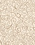 Brown Swirl Elegant Pattern Design Rug