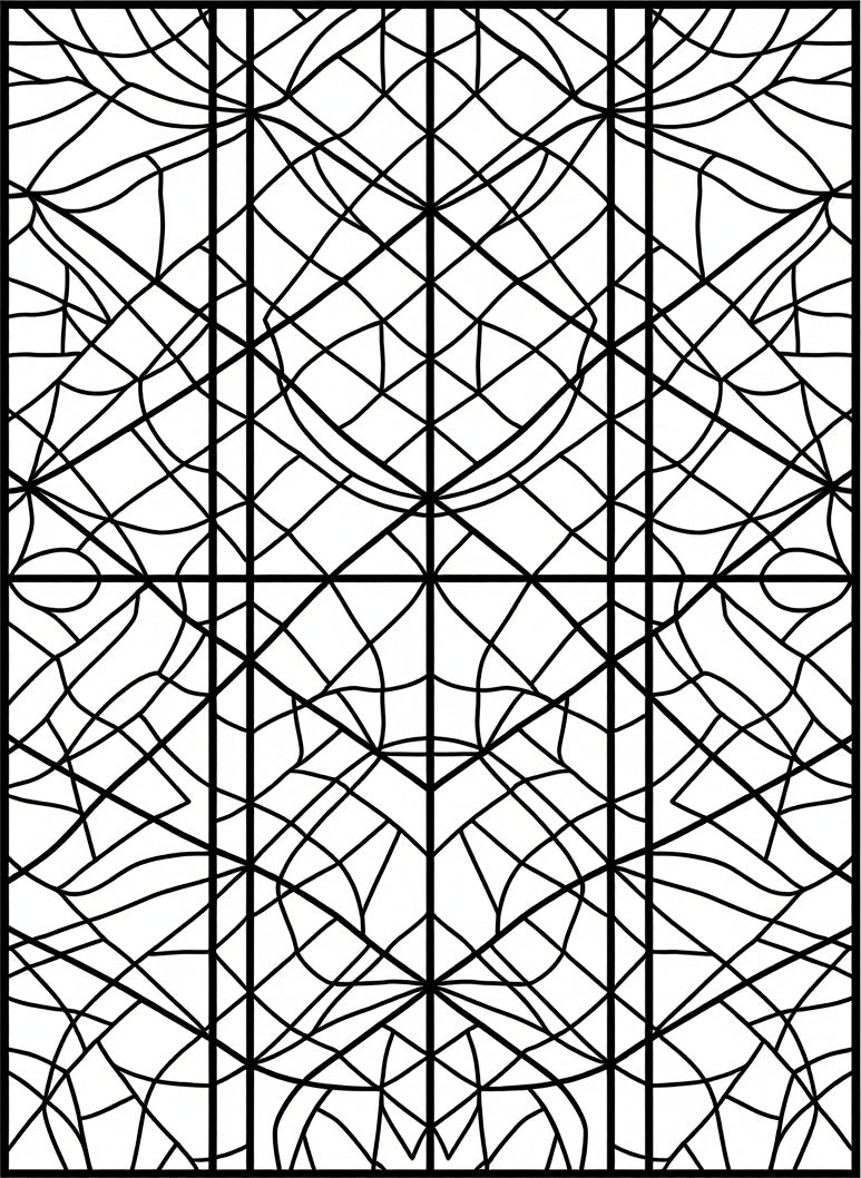 Abstract Intersecting Lines Geometric Pattern Rug