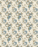 Blue Floral Abstract Pattern Design Rug