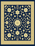 Classic Floral Vine Arabesque Rug