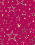 Gold Stars Scattered Pattern Rug