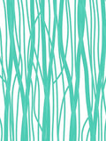 Flowing Lines Abstract Teal Pattern Rug