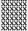 Black and White Geometric Lattice Design Rug
