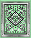 Intricate Geometric Floral Pattern Rug