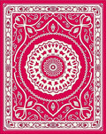 Elaborate Floral Mandala Design Rug