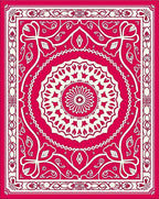 Elaborate Floral Mandala Design Rug