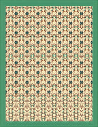 Abstract Figures Repeating Pattern Design Rug