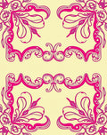 Ornate Floral Frame Pattern Rug
