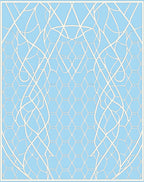 Pale Blue Geometric Organic Flow Rug