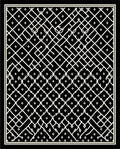 Intricate White Diamond Lattice Pattern Rug