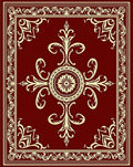 Intricate Floral Border Design Rug