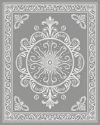 Classic White Floral Mandala Design Rug