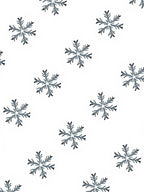 Gray Snowflake Scatter Holiday Rug