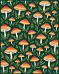 Mushroom Forest Pattern Design Rug