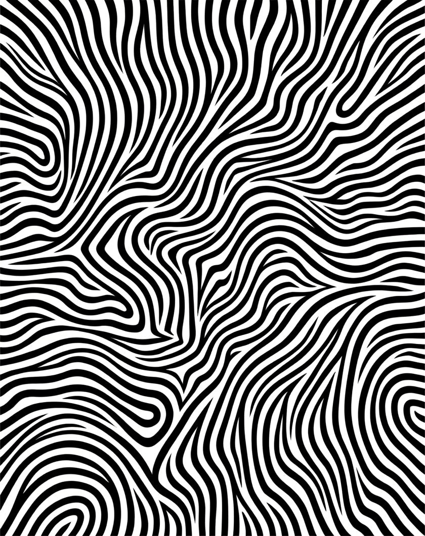 Bold Zebra Stripe Pattern Design Rug