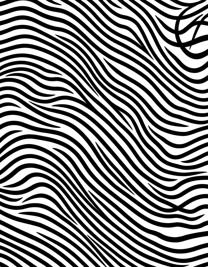 Bold Wavy Stripe Design Rug