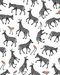 Whimsical Zebra Stripe Pattern Rug