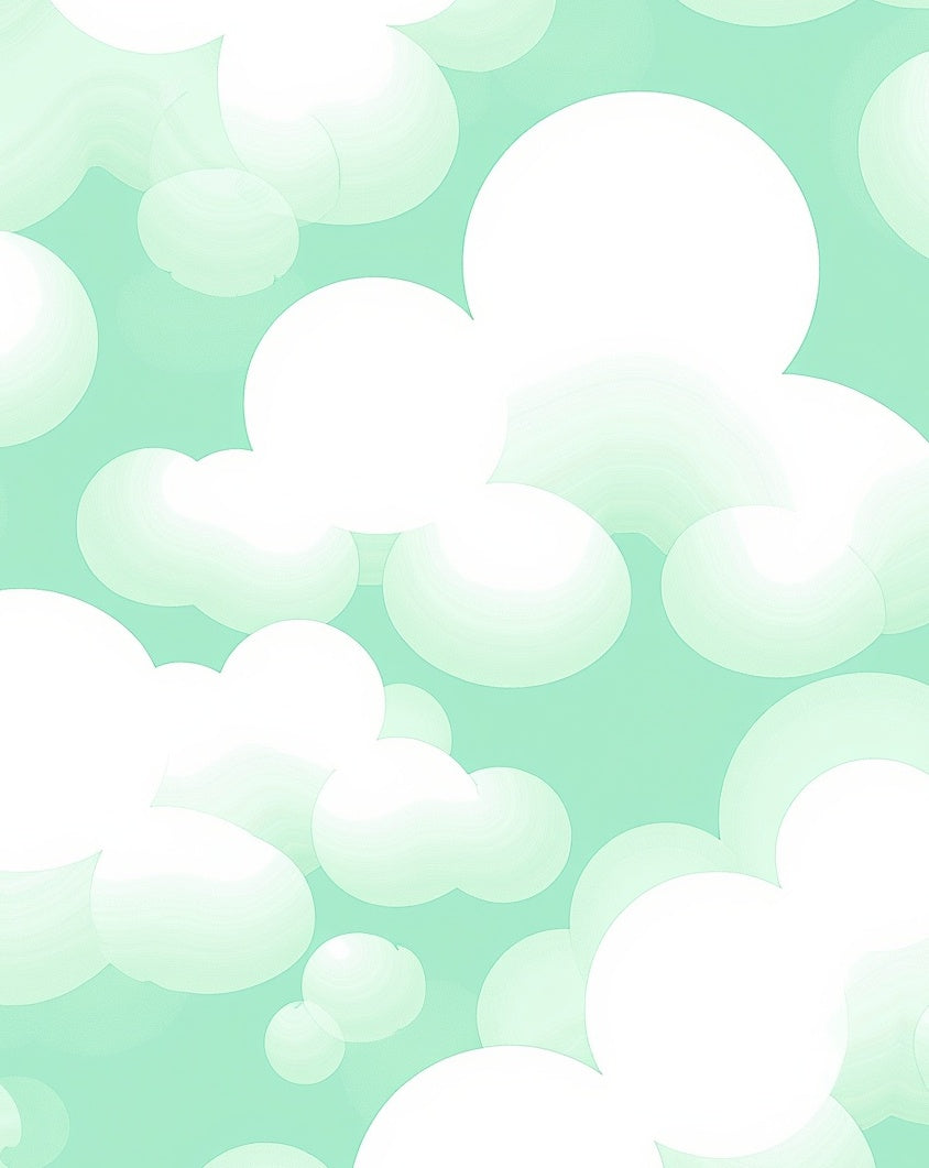 Dreamy Cloudscape Abstract Design Rug