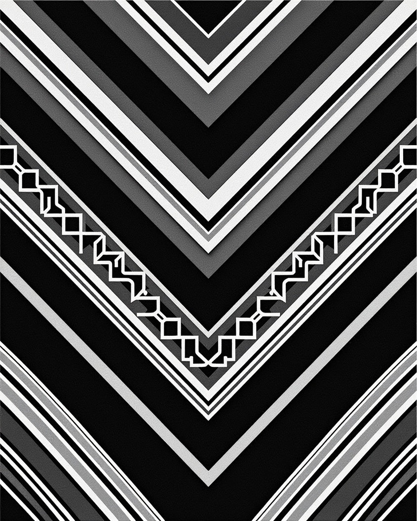 Bold Chevron Geometric Pattern Rug