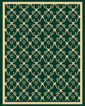 Intricate Vine Motif Pattern Rug