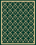 Intricate Vine Motif Pattern Rug