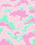 Pastel Cloud Pattern Rug