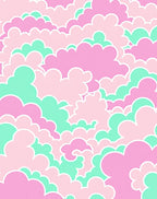 Pastel Cloud Pattern Rug