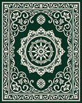 Ornate Floral Mandala Patterned Rug