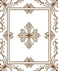 Ornate Floral Vine Pattern Rug