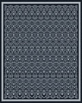 Intricate Archway Patterned Dark Rug