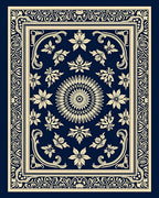 Classic Floral Mandala Design Rug