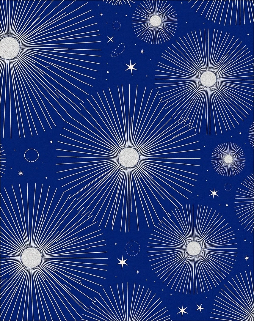 Starburst Celestial Patterned Rug