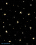 Golden Starry Night Pattern Rug