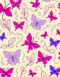 Vibrant Butterfly Leaf Pattern Design Rug