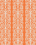 Ornate White Leafy Vine Pattern Rug