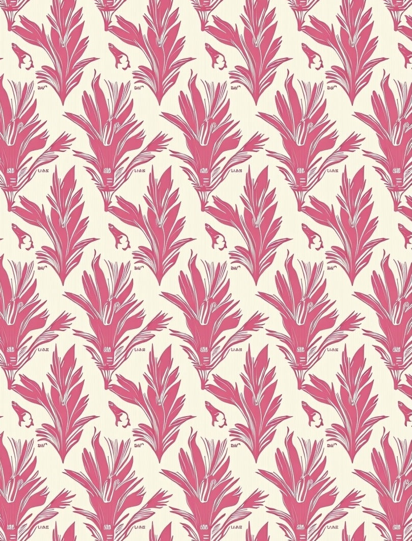 Vintage Botanical Print Pattern Rug