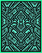 Bold Geometric Tribal Pattern Rug