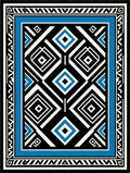 Bold Diamond Tribal Pattern Rug