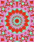 Bold Floral Mandala Pattern Rug