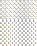 Neutral Tan Gray Interlocking Pattern Rug