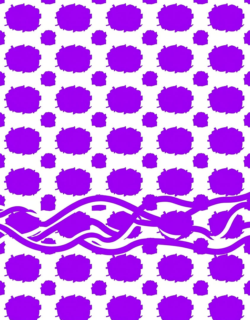 Purple Textured Cloud Pattern Rug