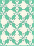 Mint Green Elegant Lattice Pattern Rug