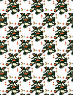 Abstract Floral Arrangement Pattern Rug