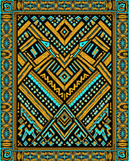 Bold Tribal Ethnic Geometric Design Rug