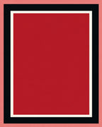 Bold Color Block Layered Rug