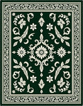 Elegant Floral Scrollwork Pattern Rug