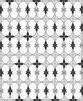 Monochromatic Geometric Floral Pattern Design Rug