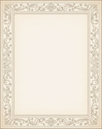 Elegant Scrollwork Decorative Border Design Rug